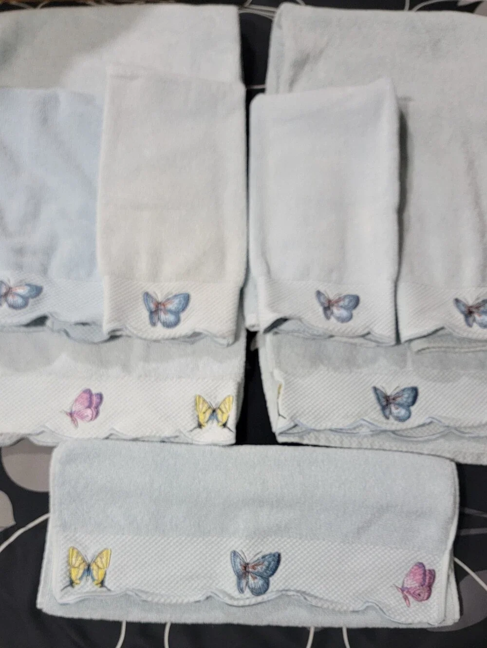 Lenox Butterfly Meadow Shower Curtain & Towel Set